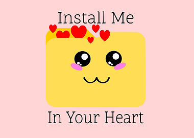 Install Me In Your Heart Kawaii Tech Geek Couple