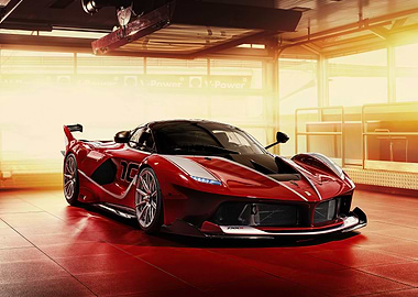 Red Ferrari FXX K Evo