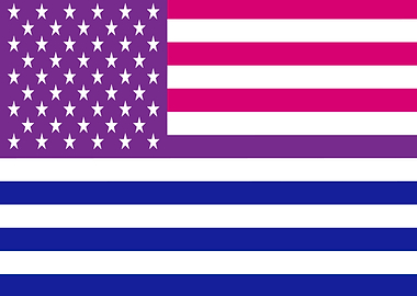 Pride Flag with American Design