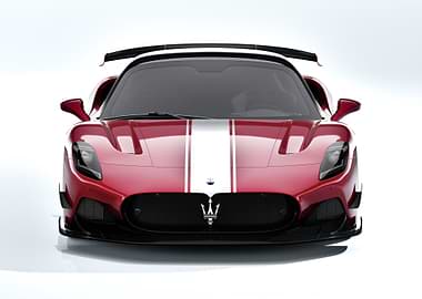 Red Maserati MC20 Front View