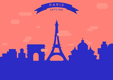 Paris Skyline Illustration