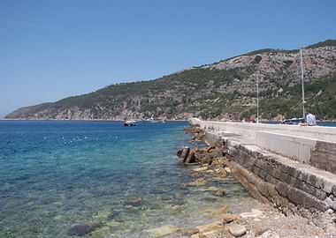 Coastal View with Pier and Boats