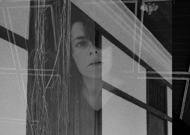 Black and White Portrait with Overlays