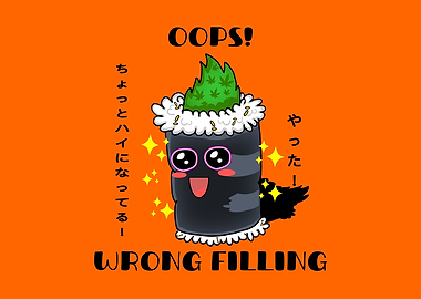 Oops! Wrong Filling Sushi Cartoon