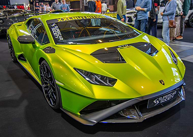 Lime Green Lamborghini Huracan STO