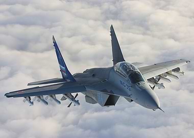 MiG-35 Fighter Jet in Flight