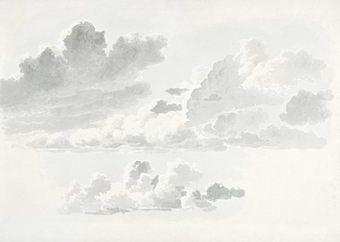 Cloudscape Watercolor Painting
