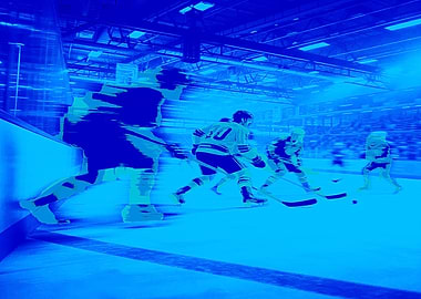 Hockey Players In Action