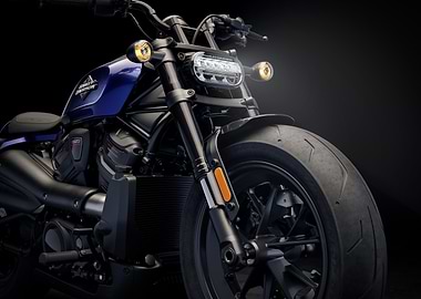 Harley-Davidson motorcycle front view