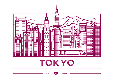 Tokyo Skyline Illustration