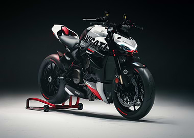 Ducati Streetfighter V4 motorcycle studio shot