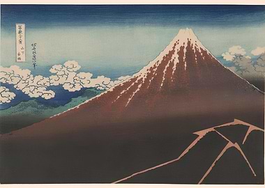 Mount Fuji - Shower Below the Summit