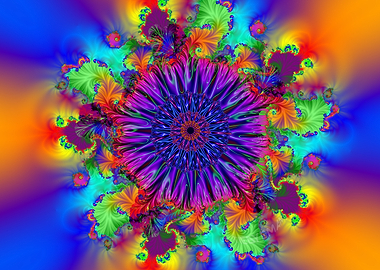 'Bouquet' Fractal Art Poster