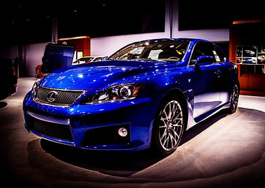 Blue Lexus IS F Showroom