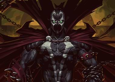 Spawn Comic Book Character Illustration