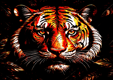 Face Tiger Portrait