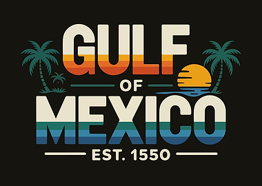 Gulf of Mexico Retro Design