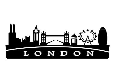 London Skyline Silhouette