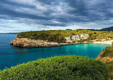 Cala Romantica Bay in Mallorca