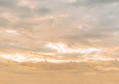 Golden Hour Sky with Clouds