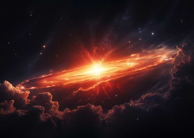 Celestial Ignition: Birth of a Galaxy