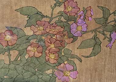 Floral Art Nouveau Illustration