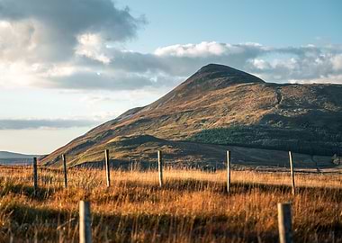 Mountain Landscape with Fence