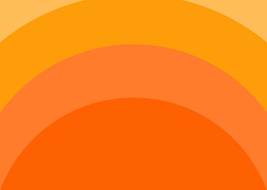 Abstract Orange Curves