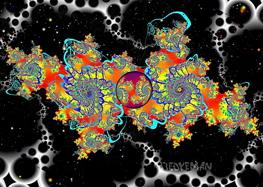 'Space Cheese' Fractal Art