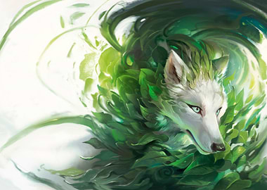 Plant Spirit Wolf - Winter Can Wait