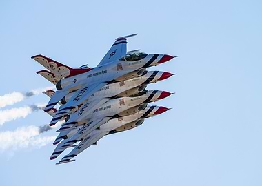 USAF Thunderbirds in Formation