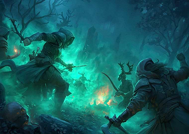 Fantasy Battle Misty Forest