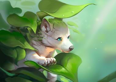 Plant Spirit Wolf - Spring Awakening
