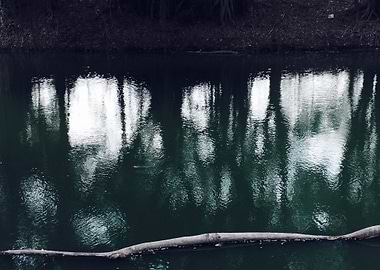 Dark River Reflection