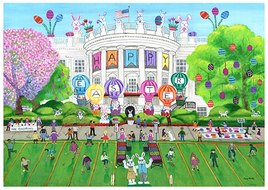 White House Easter Celebration Painting