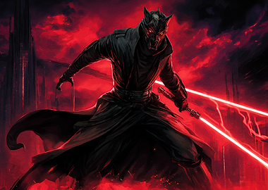 Dark Warrior Red Lightsaber