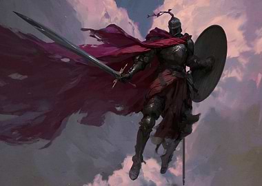 Armored Knight Sword Shield