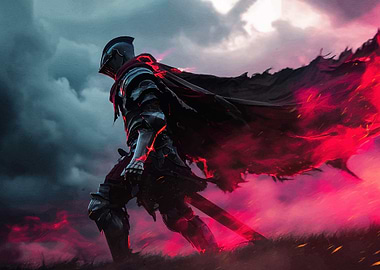 Dark Knight Fiery Aura