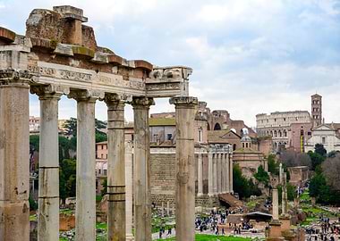 Roman Forum Ruins, Rome, Italy