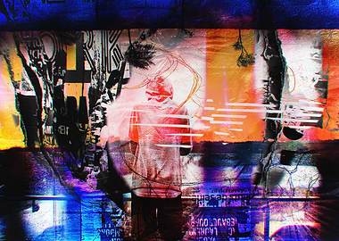 Abstract Figure in Urban Landscape