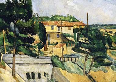 Houses in Provence, Paul Cézanne painting