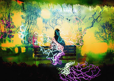 A Walk In The Park Abstract Photo Collage