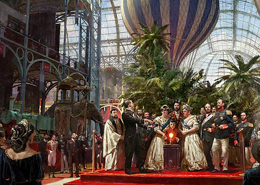 Anno 1800 Historical Exposition Scene Painting