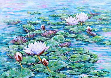 Water Lilies Painting