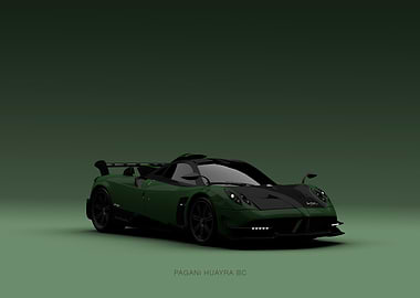 Green Pagani Huayra BC