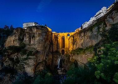Puente Nuevo Bridge at Night, Ronda
