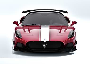 Red Maserati MC20 Front View
