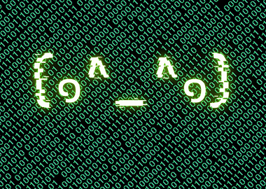 Kaomoji in Binary Code