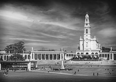 Catholic Sanctuary of Our Lady of Fatima, Portugal. Catholic Basilica and Chapel of the Apparitions