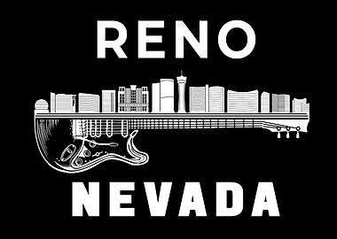 Reno Skyline Music Reno Nevada Souvenir Reno